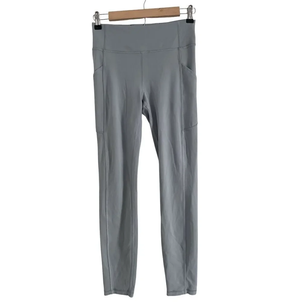 Lululemon Athletica Light Gray Leggings EUC